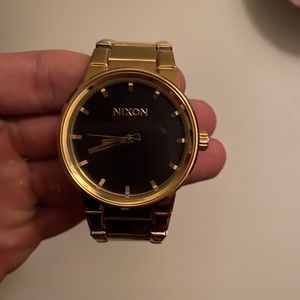 Gold Nixon Watch